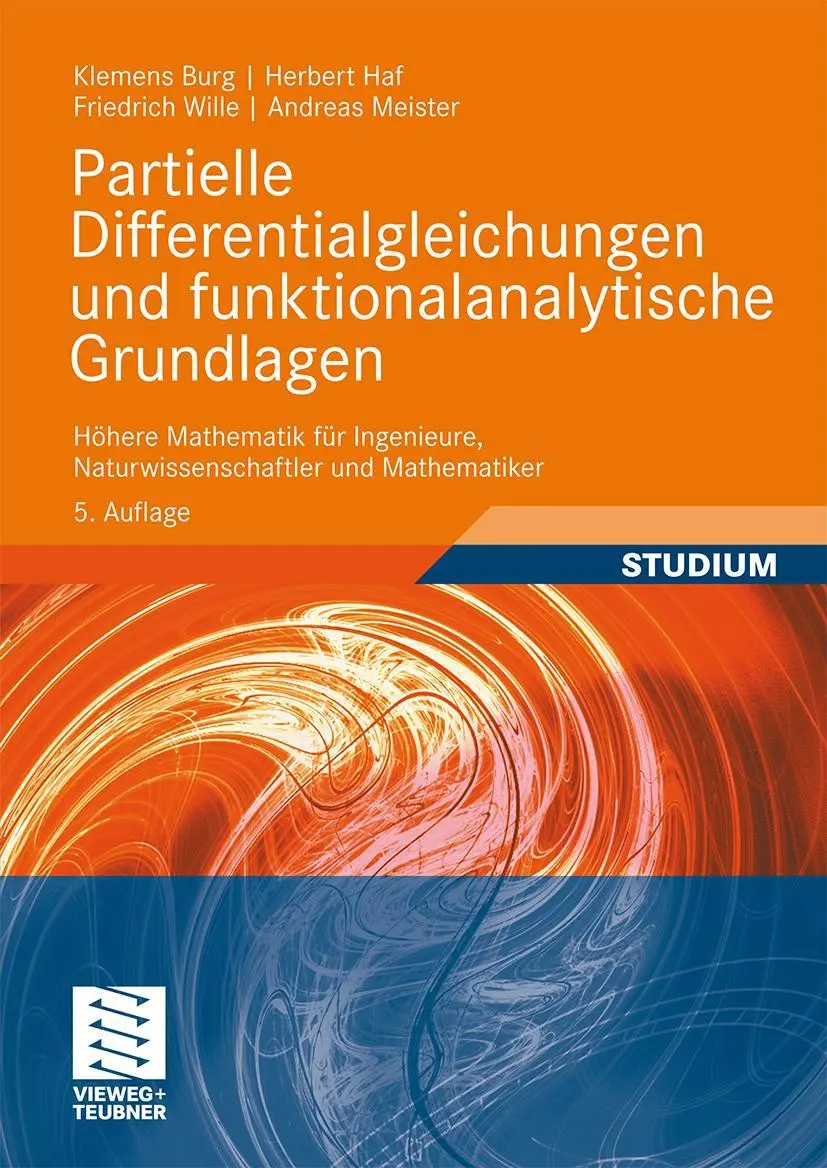 Cover: 9783834812940 | Partielle Differentialgleichungen und funktionalanalytische Grundlagen