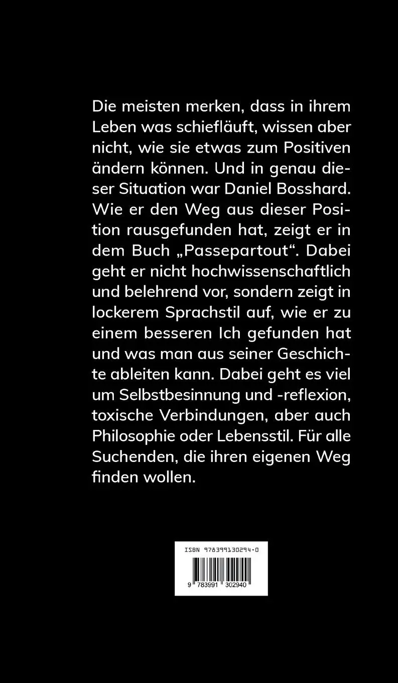 Rückseite: 9783991302940 | Passepartout | Daniel Bosshard | Buch | 186 S. | Deutsch | 2023