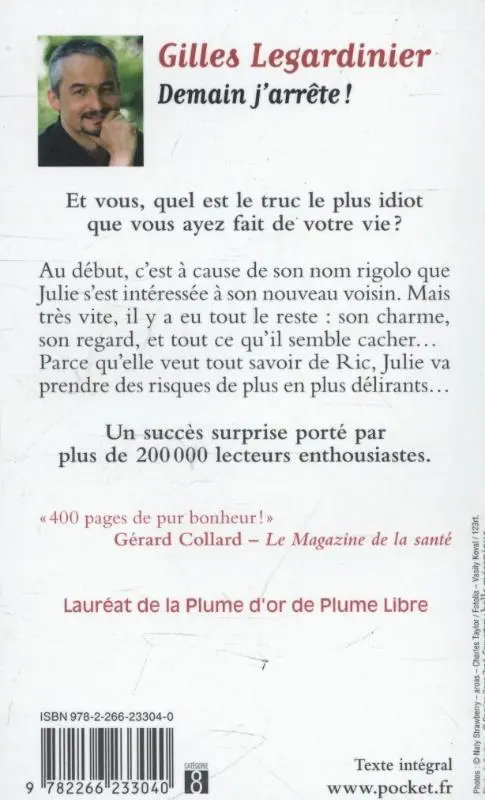 Rückseite: 9782266233040 | Demain j'arrête! | Gilles Legardinier | Taschenbuch | 404 S. | 2012