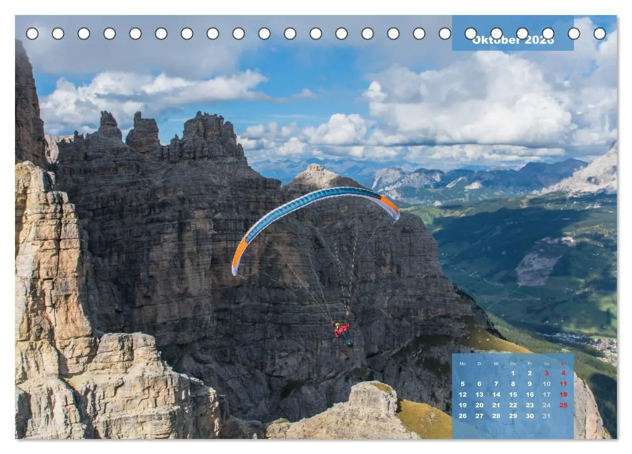 Bild: 9783457753040 | Paragliding - Aufbruch zu neuen Höhenflügen (Tischkalender 2026 DIN...
