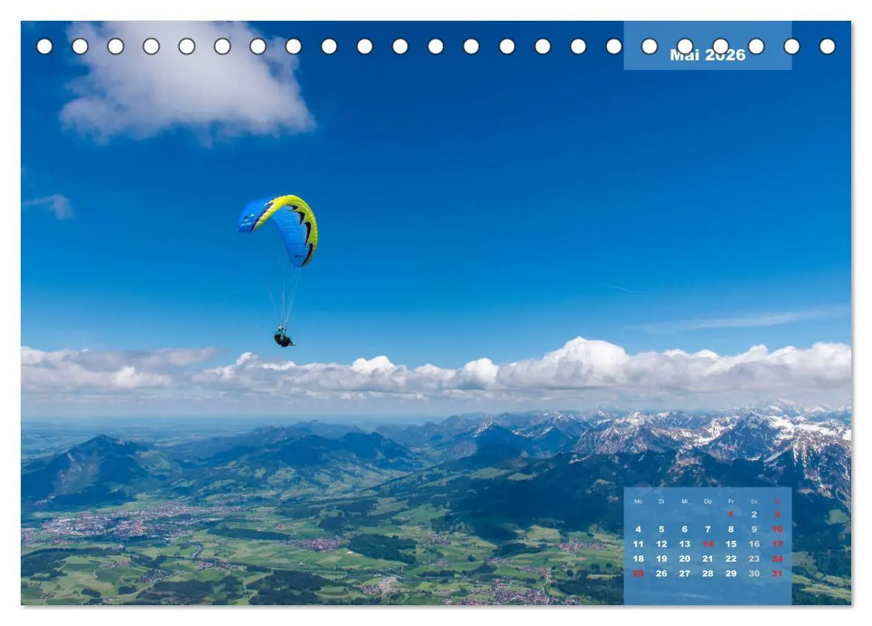 Bild: 9783457753040 | Paragliding - Aufbruch zu neuen Höhenflügen (Tischkalender 2026 DIN...