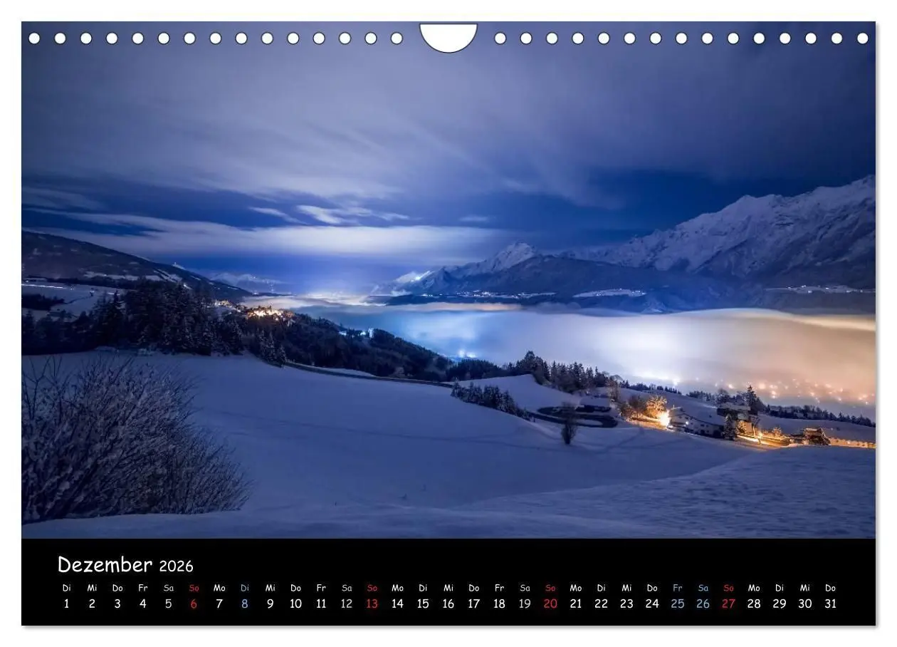 Bild: 9783516083040 | Tiroler Stimmungen (Wandkalender 2026 DIN A4 quer), CALVENDO...