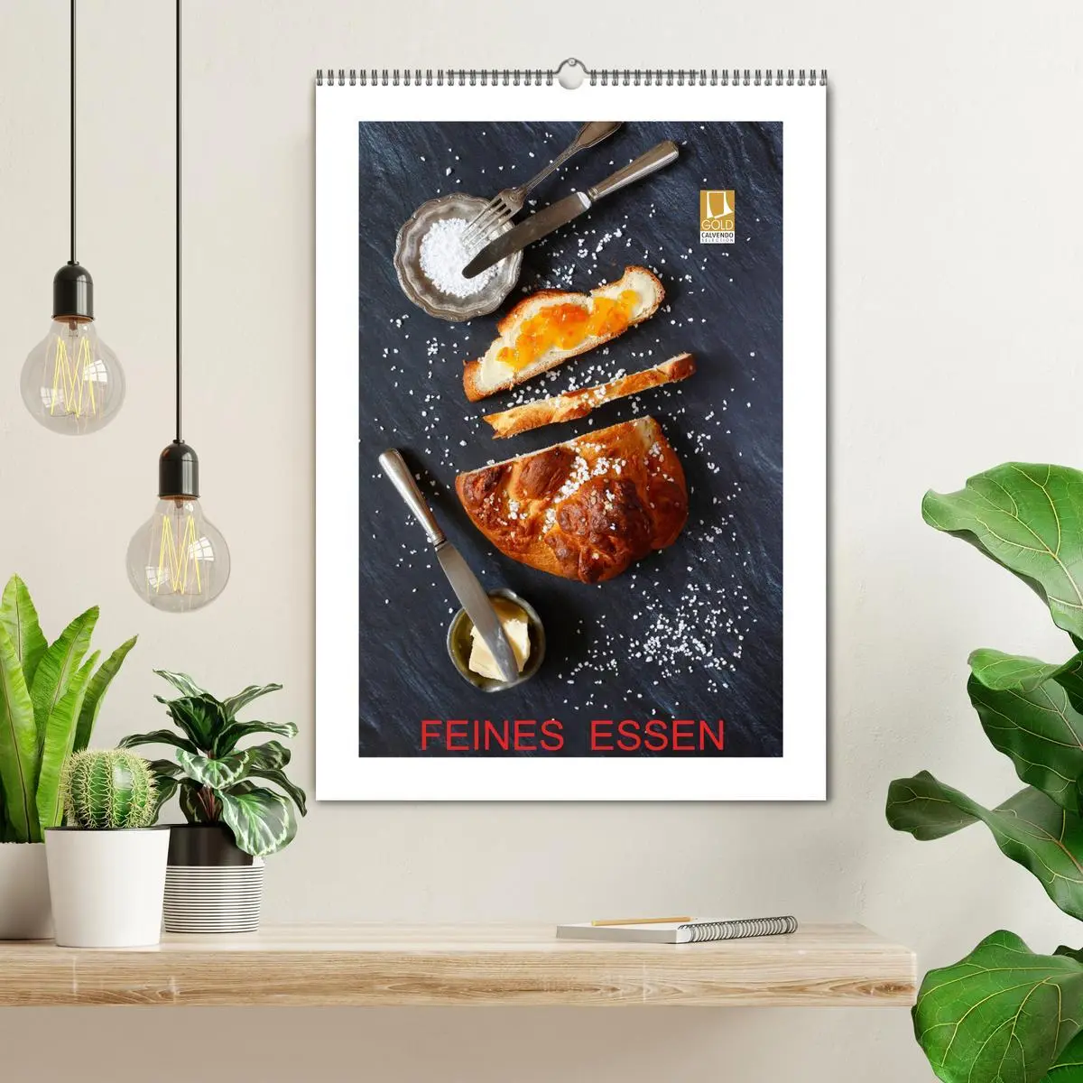 Bild: 9783516393040 | Feines Essen (Wandkalender 2026 DIN A2 hoch), CALVENDO Monatskalender