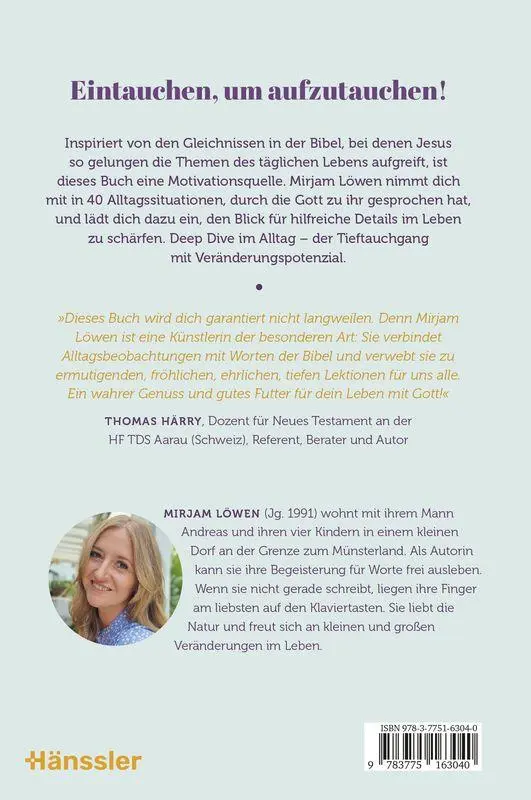 Bild: 9783775163040 | Deep Dive im Alltag | 40x eintauchen in Gottes Perspektive | Löwen