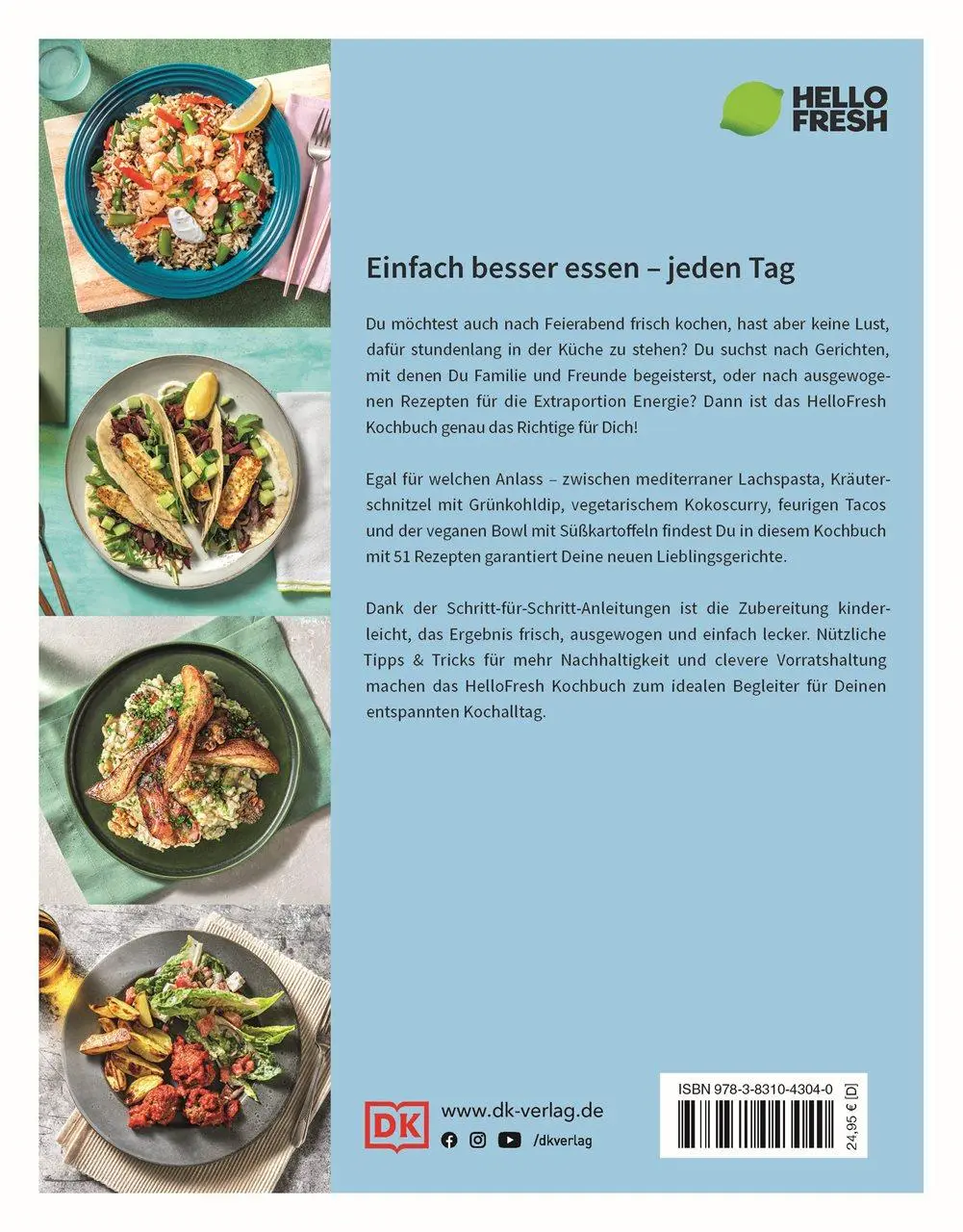 Rückseite: 9783831043040 | HelloFresh. Das Kochbuch | Einfach besser essen - jeden Tag | Verlag