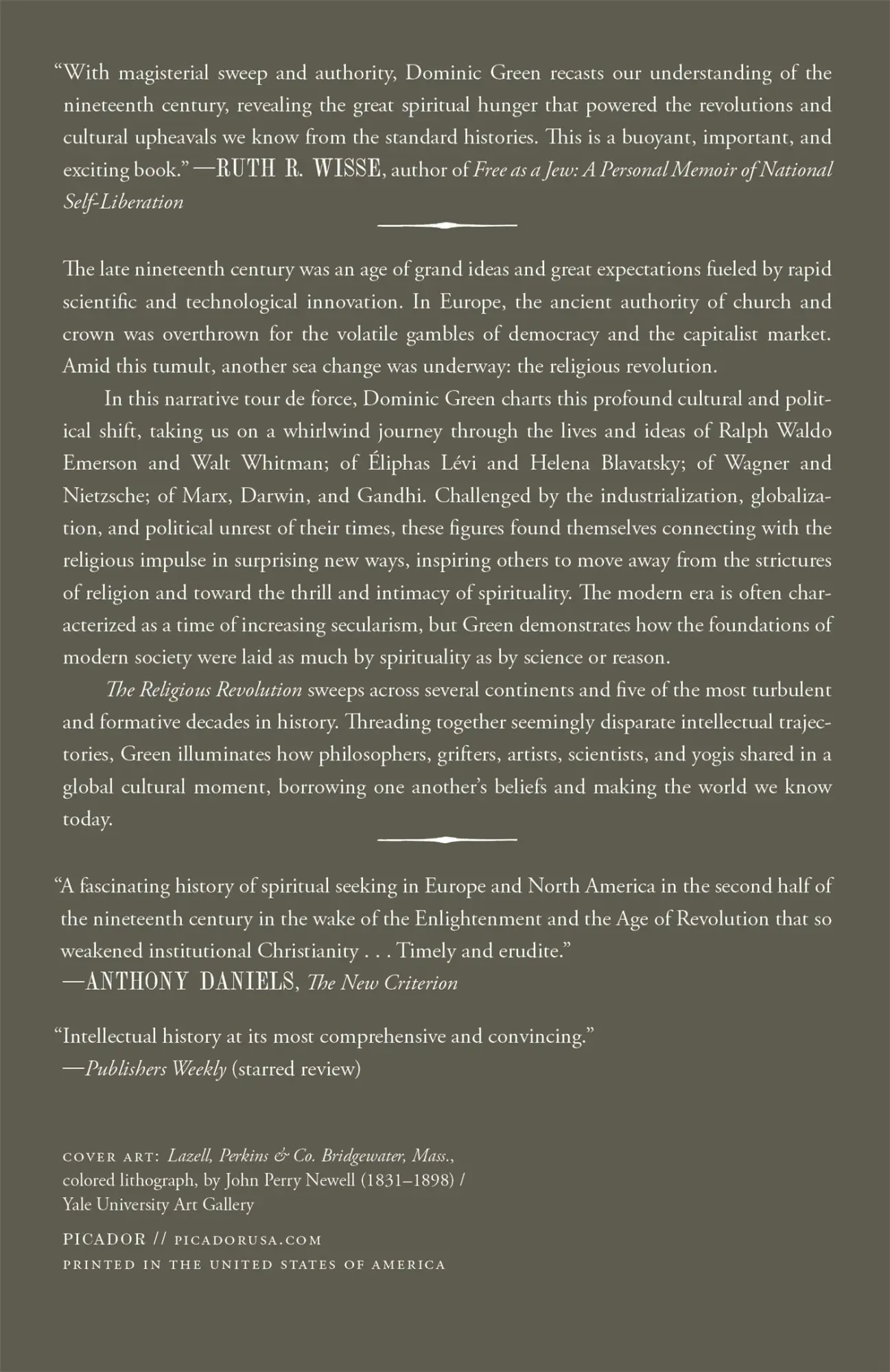 Rückseite: 9781250863140 | Religious Revolution | Dominic Green | Taschenbuch | Englisch | 2023