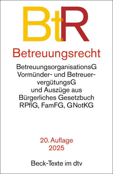 Cover: 9783423533140 | Betreuungsrecht. BtR | Taschenbuch | Beck-Texte im dtv | 237 S. | 2025