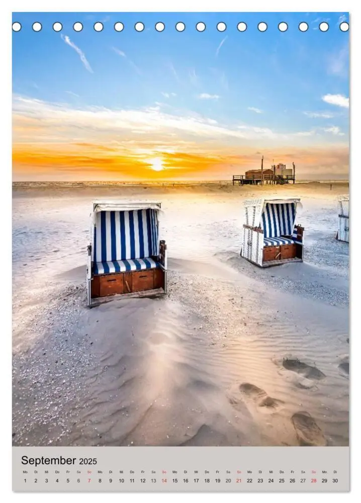 Bild: 9783435963140 | NORDSEEFLAIR - St. Peter Ording und Westerhever (Tischkalender 2025...