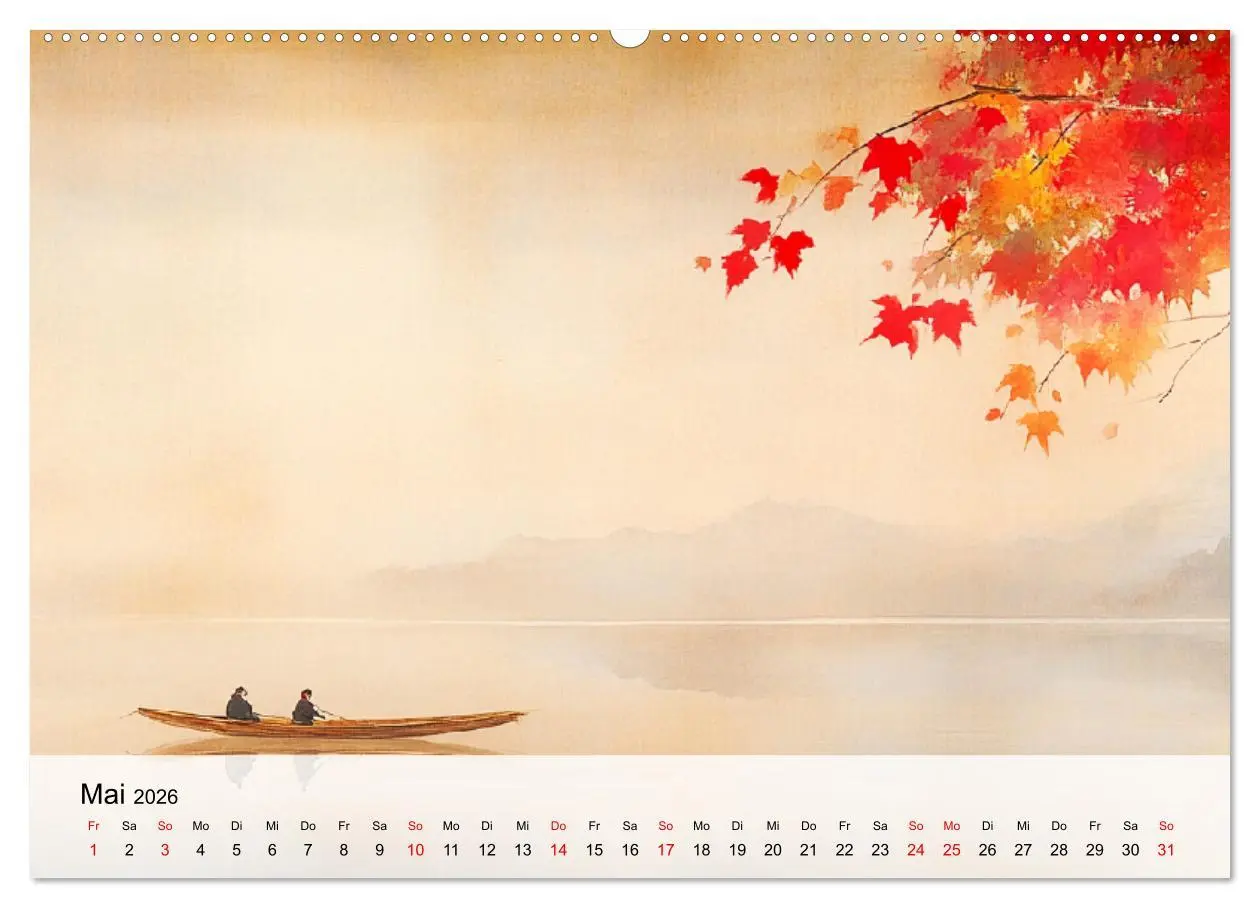 Bild: 9783457293140 | Japan. Eine künstlerische Reise im Aquarellstil (Wandkalender 2026...