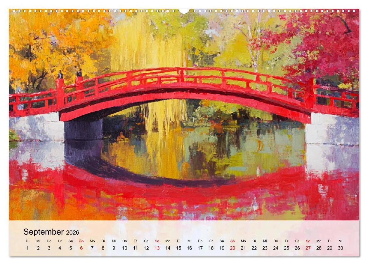 Bild: 9783457293140 | Japan. Eine künstlerische Reise im Aquarellstil (Wandkalender 2026...
