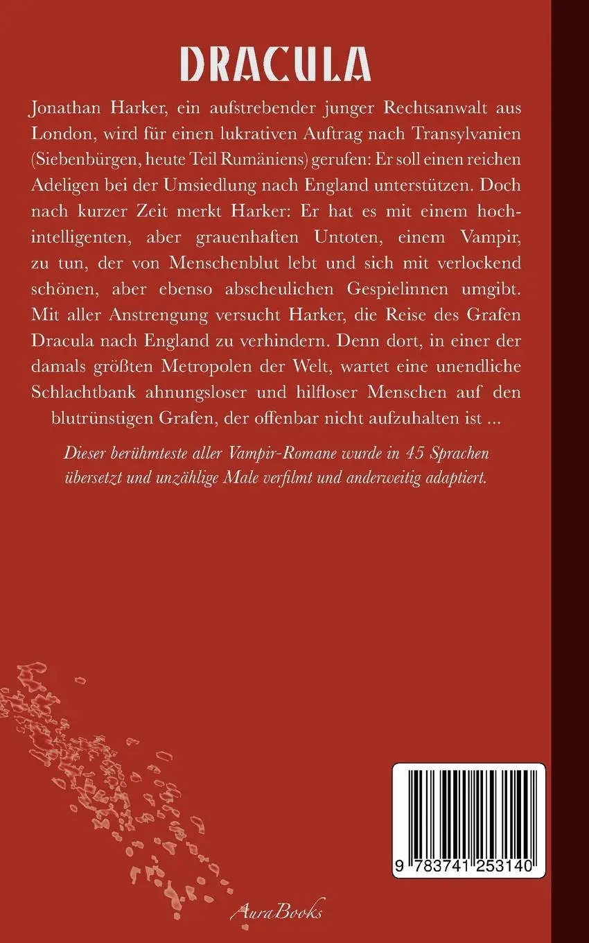Rückseite: 9783741253140 | Dracula (Deutsche Ausgabe) | Bram Stoker | Taschenbuch | 404 S. | 2023