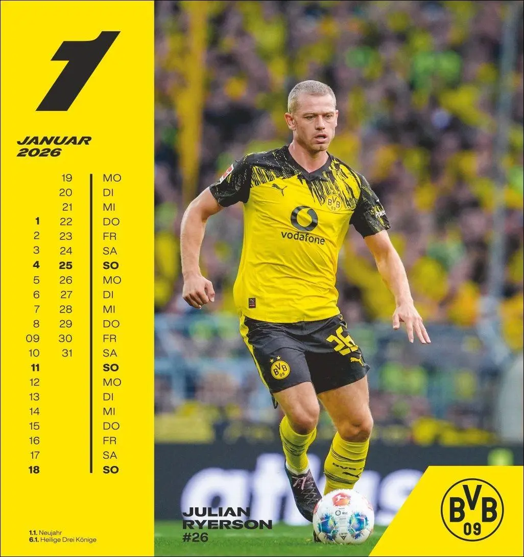 Bild: 9783756413140 | BVB Postkartenkalender 2026 | Heye | Kalender | Spiralbindung | 13 S.