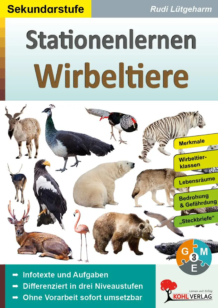 Cover: 9783985583140 | Stationenlernen Wirbeltiere | Rudi Lütgeharm | Taschenbuch | 68 S.