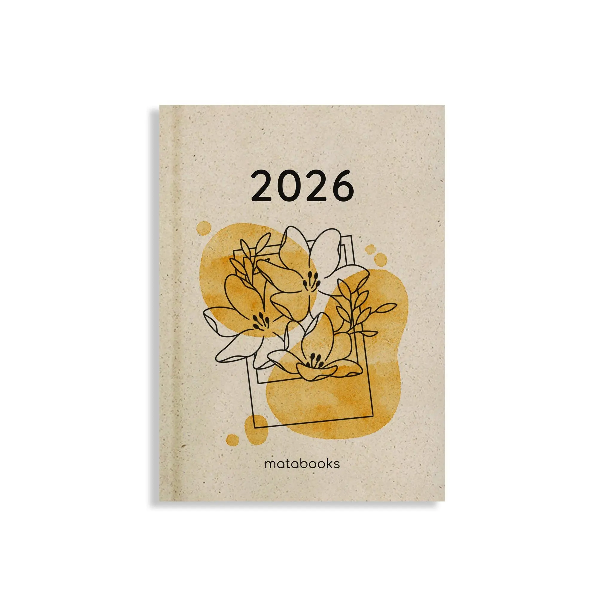 Cover: 4260626413240 | matabooks - A6 Kalender Samaya 2026 Farbe: Yellow (DE/EN) | Kristina