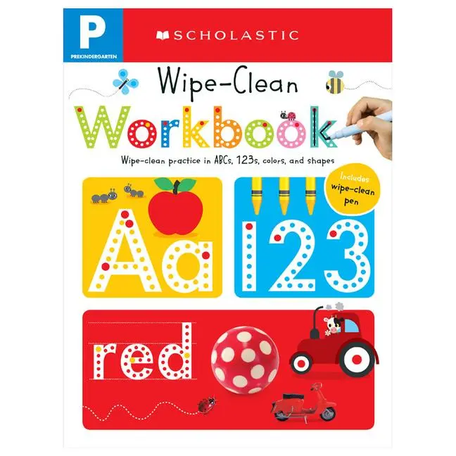 Cover: 9780545903240 | Pre-K Wipe-Clean Workbook: Scholastic Early Learners (Wipe-Clean)