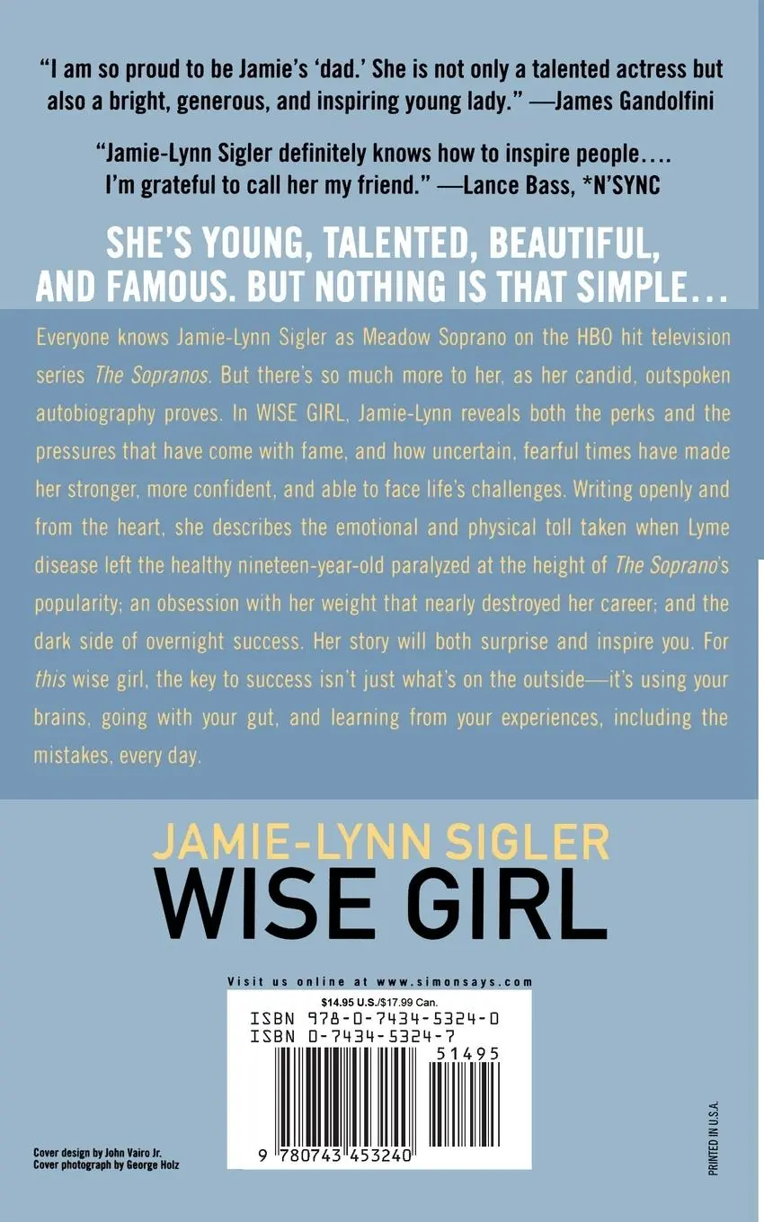 Rückseite: 9780743453240 | Wise Girl | What I've Learned about Life, Love, and Loss | Taschenbuch