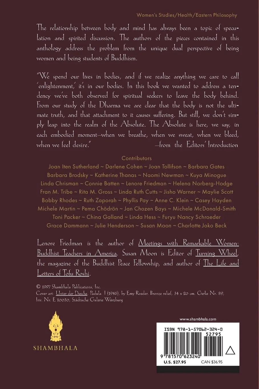 Rückseite: 9781570623240 | Being Bodies | Buddhist Women on the Paradox of Embodiment | Buch