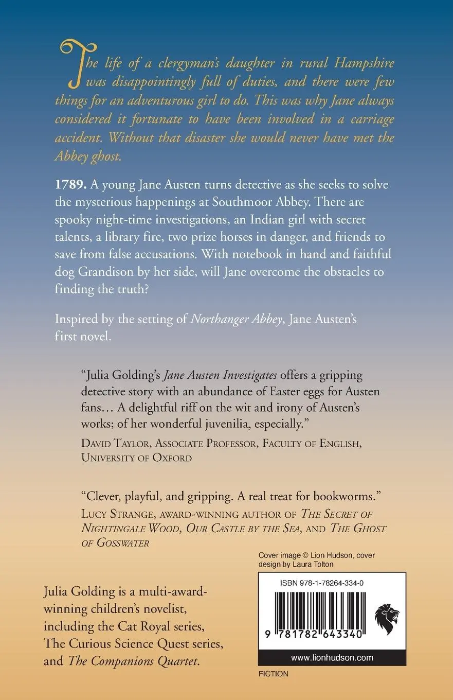 Rückseite: 9781782643340 | Jane Austen Investigates | Julia Golding | Taschenbuch | Englisch