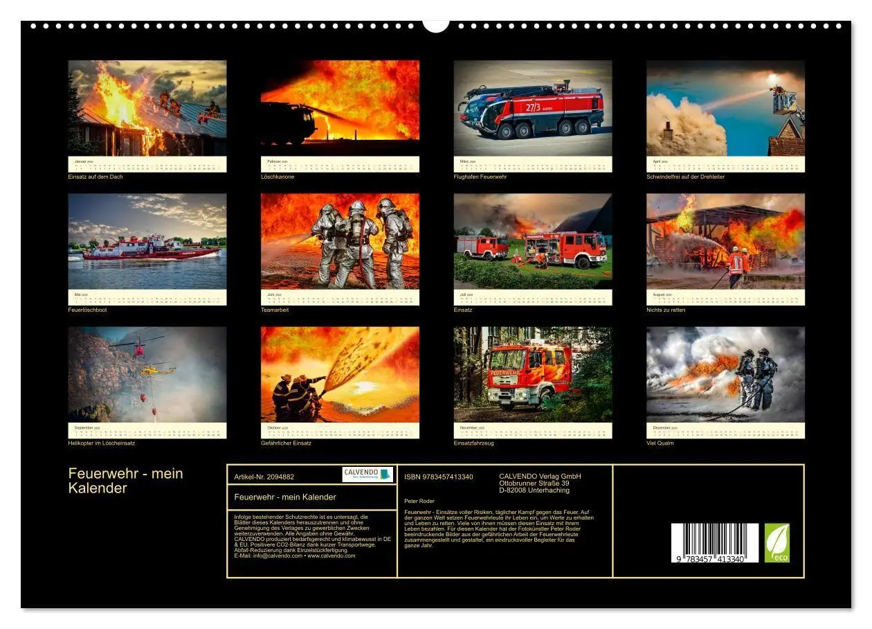 Bild: 9783457413340 | Feuerwehr - mein Kalender (hochwertiger Premium Wandkalender 2026...