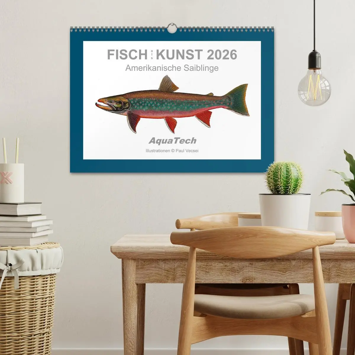 Bild: 9783516503340 | Fisch als Kunst 2026: Amerikanische Saiblinge (Wandkalender 2026...