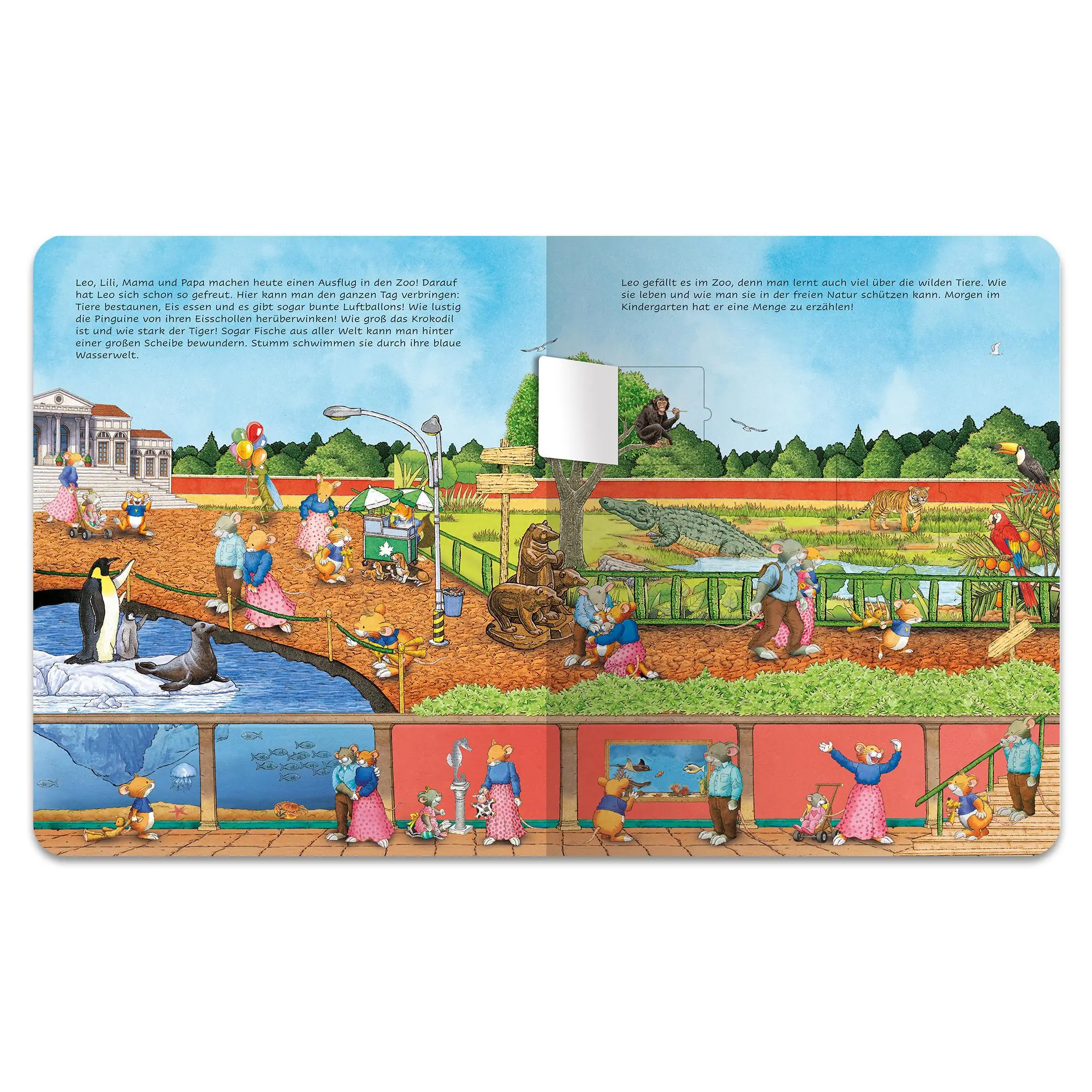 Bild: 9783963473340 | Durch das Jahr mit Leo Lausemaus: Wimmelbuch | Sophia Witt | Buch