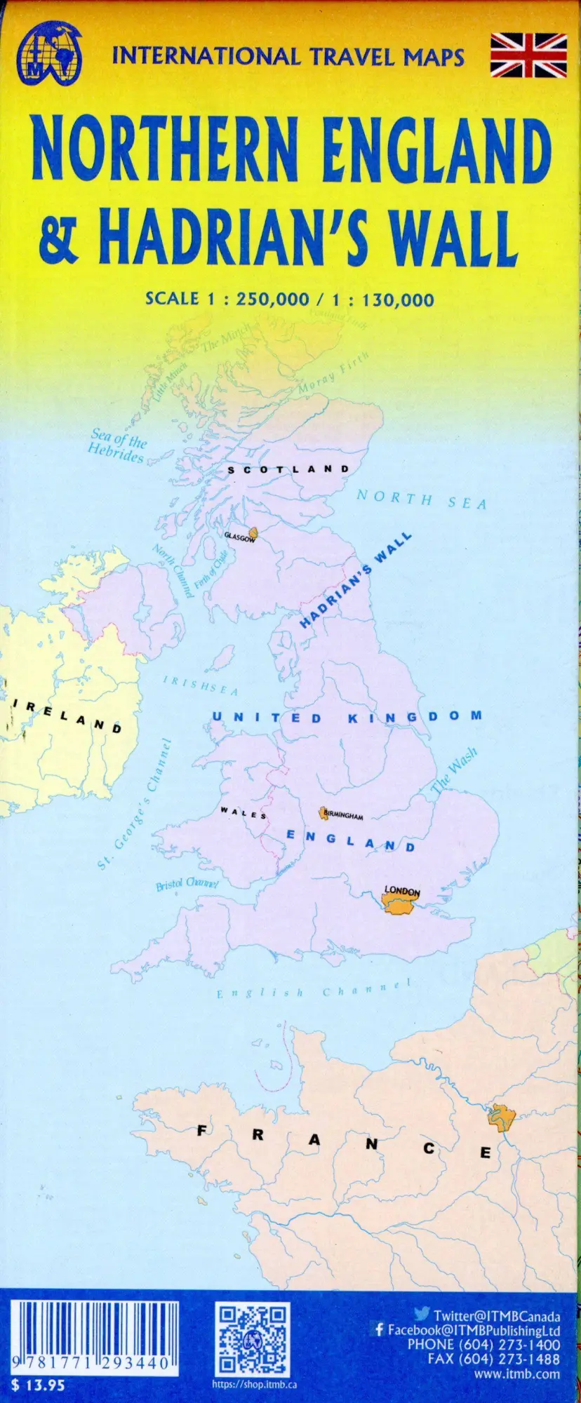 Bild: 9781771293440 | Hadrian's Wall &amp; Northern | ITM Intern.Travel Maps | (Land-)Karte