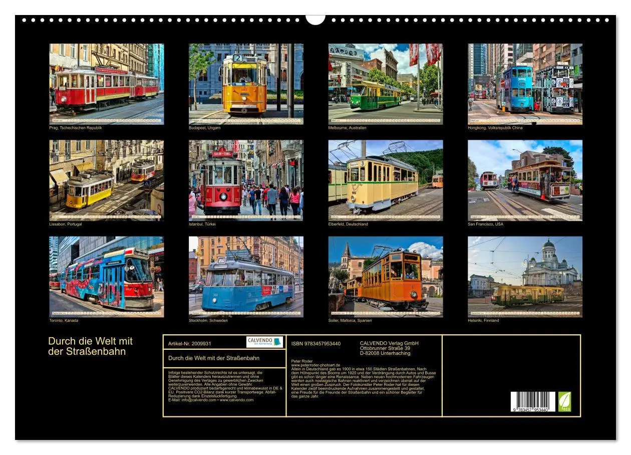 Bild: 9783457953440 | Durch die Welt mit der Straßenbahn (Wandkalender 2026 DIN A2 quer),...