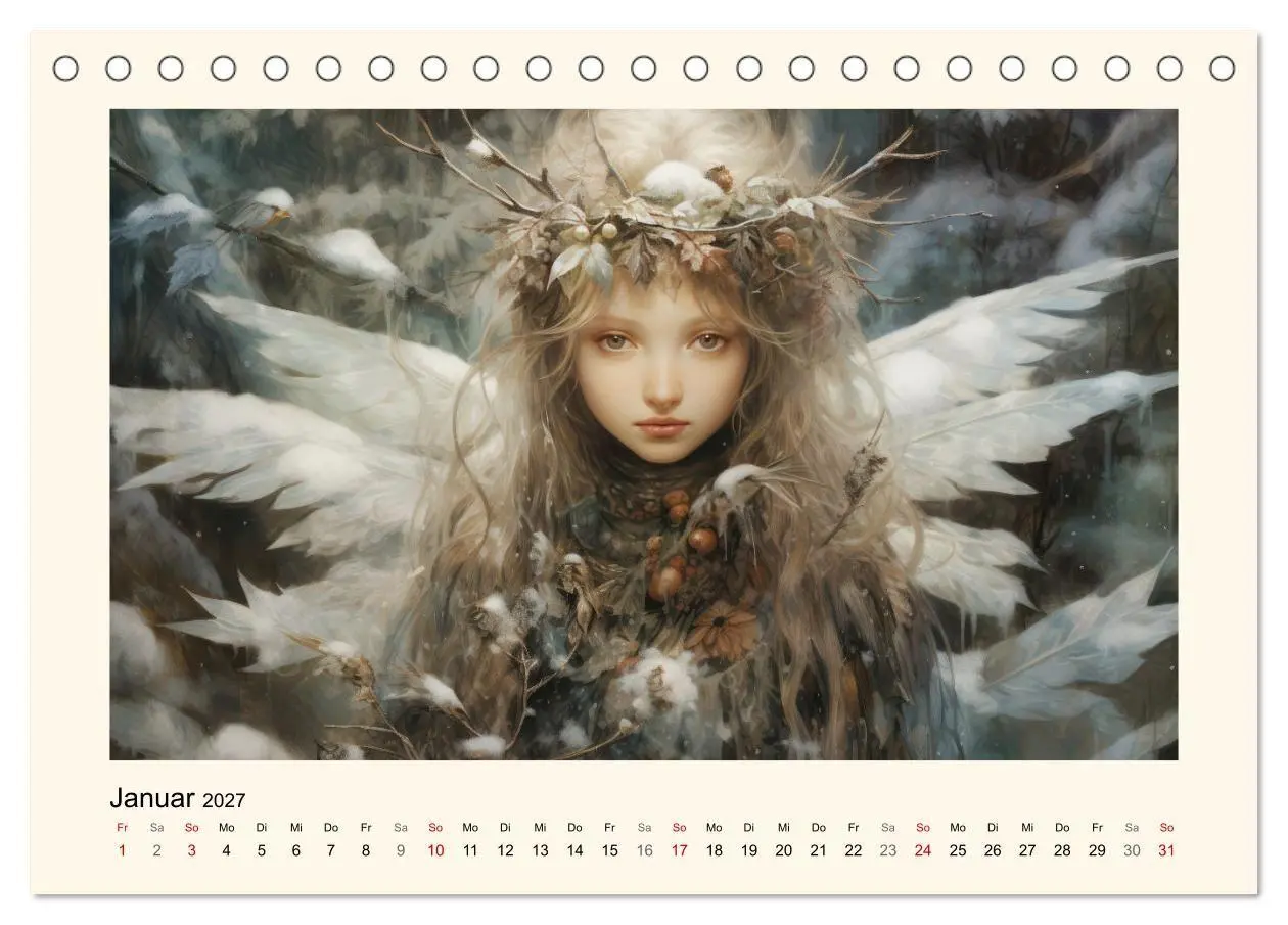 Bild: 9783569203440 | Feenglanz (Tischkalender 2027 DIN A5 quer), CALVENDO Monatskalender