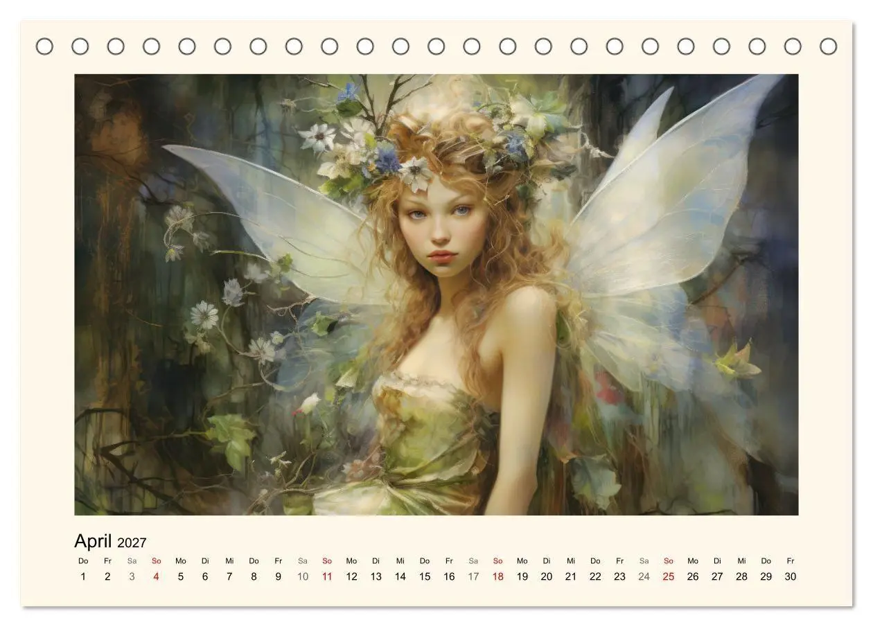 Bild: 9783569203440 | Feenglanz (Tischkalender 2027 DIN A5 quer), CALVENDO Monatskalender