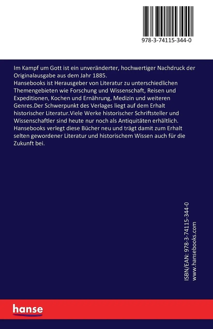 Rückseite: 9783741153440 | Im Kampf um Gott | Henry Andreas-Salomé Lou | Taschenbuch | Paperback