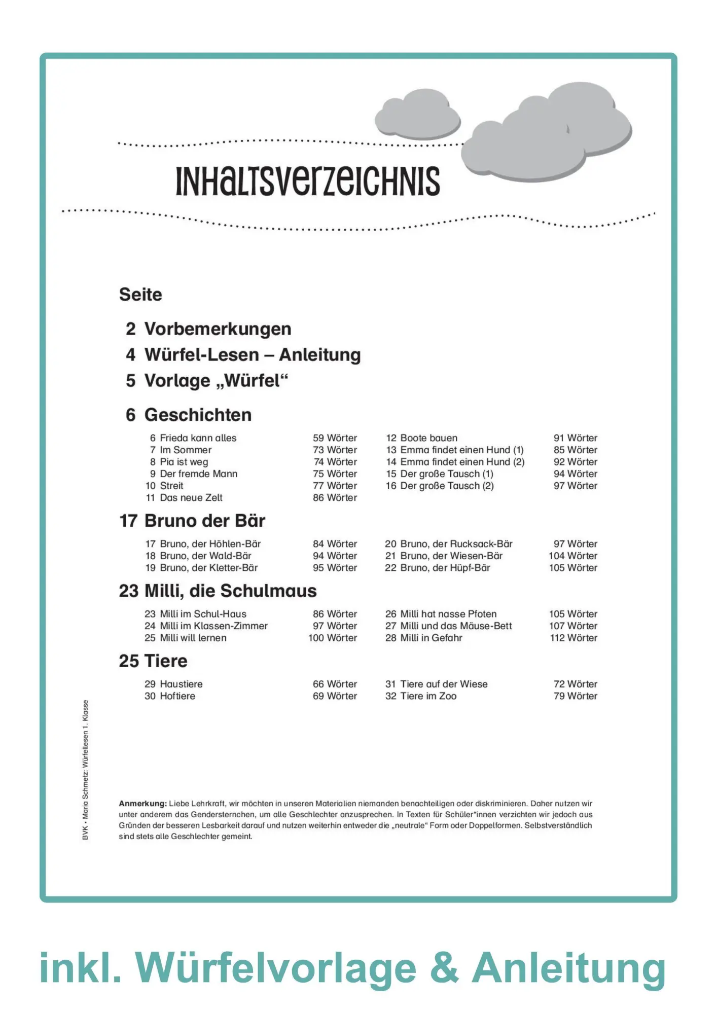 Bild: 9783965203440 | Würfellesen - 1. Klasse | Leseförderung mit vorbereiteten Texten