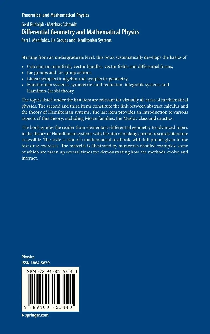 Rückseite: 9789400753440 | Differential Geometry and Mathematical Physics | Schmidt (u. a.) | xiv