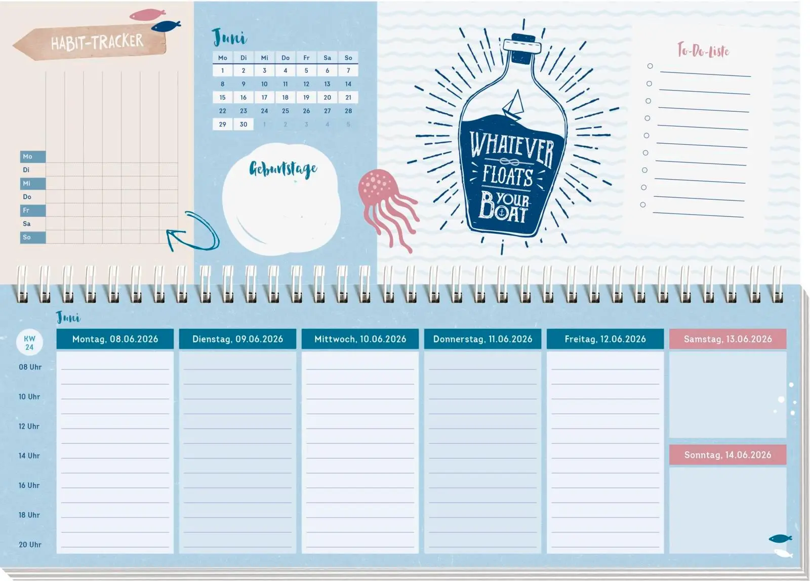 Bild: 4036442013540 | Tischkalender 2026 quer: Meer ist immer besser | Groh Verlag | 64 S.