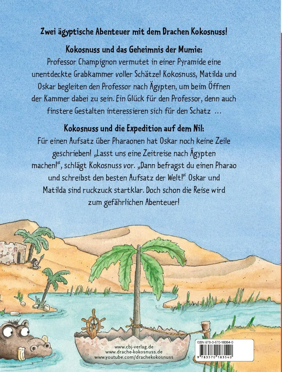 Bild: 9783570183540 | Der kleine Drache Kokosnuss im Land der Pharaonen | Ingo Siegner | cbj