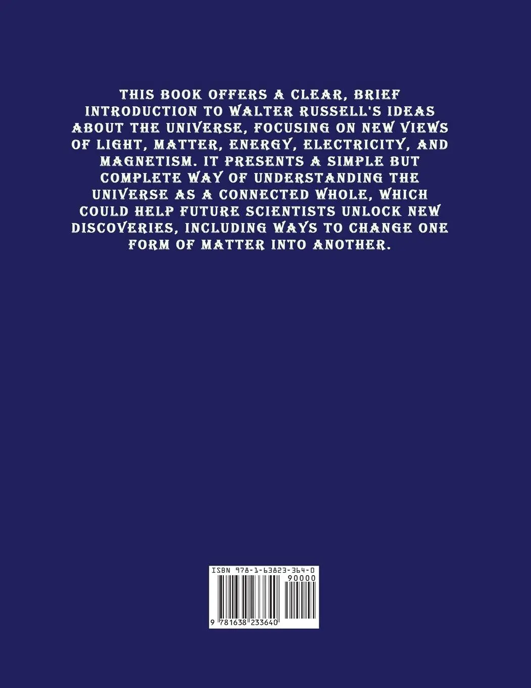 Rückseite: 9781638233640 | A New Concept of the Universe | Walter Russell | Taschenbuch | 2024