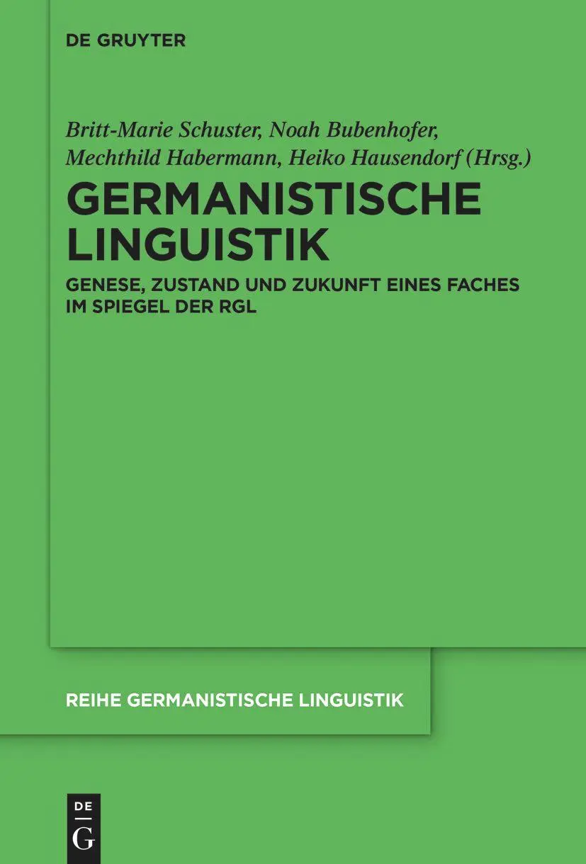 Cover: 9783111323640 | Germanistische Linguistik | Noah Bubenhofer (u. a.) | Buch | VI | 2025