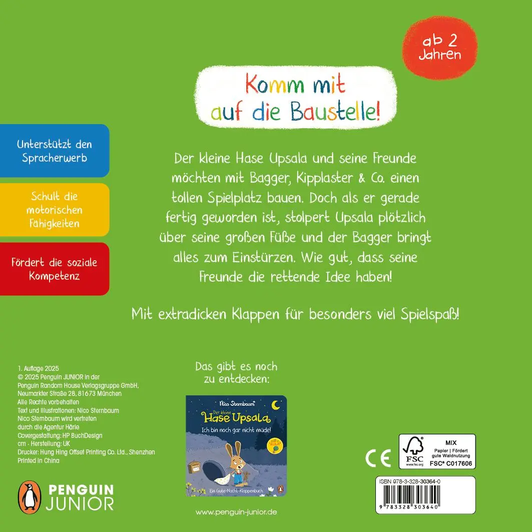 Bild: 9783328303640 | Der kleine Hase Upsala - Komm, wir bauen was! - Ein...