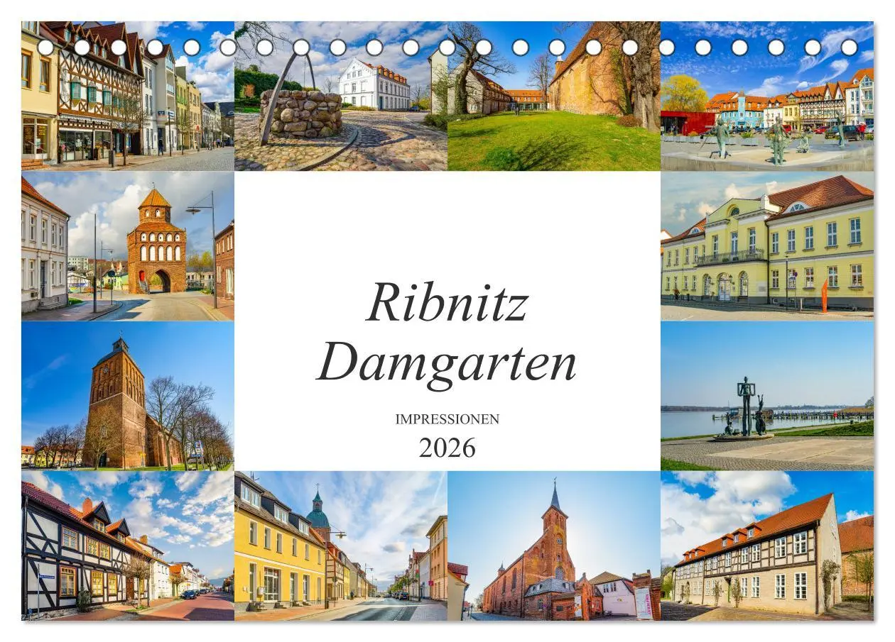 Cover: 9783457793640 | Ribnitz Damgarten Impressionen (Tischkalender 2026 DIN A5 quer),...