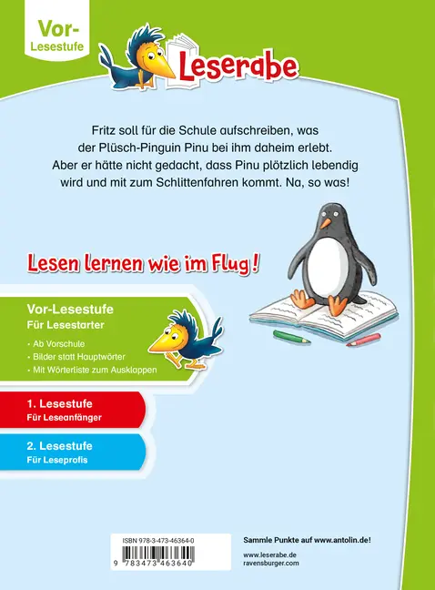 Bild: 9783473463640 | Leserabe Vor-Lesestufe - Pinguin Pinu taut auf | Christian Seltmann
