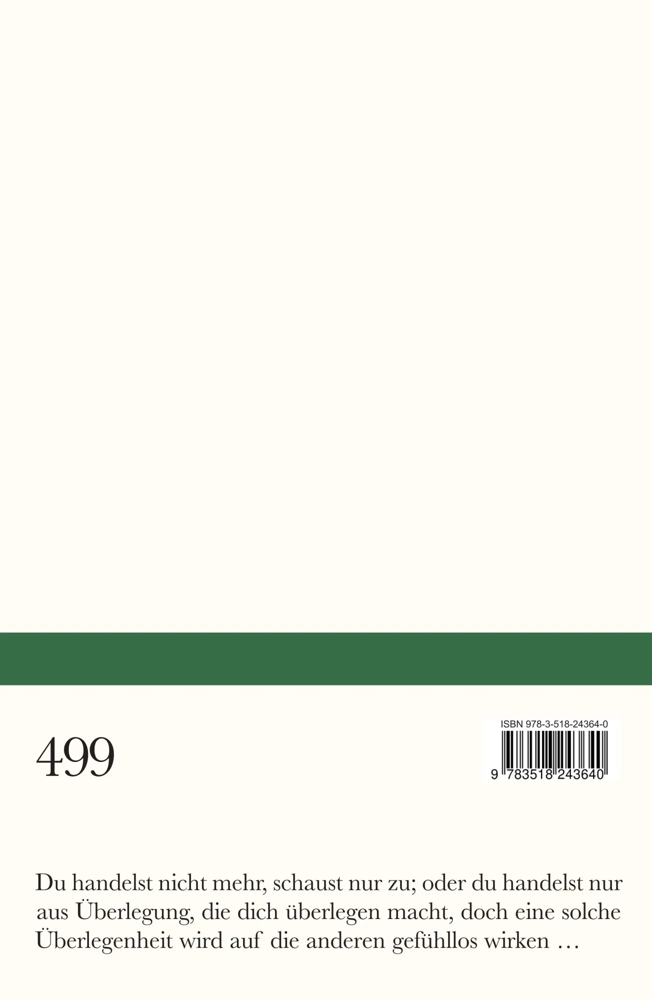 Rückseite: 9783518243640 | Dame und Scharfrichter | Erzählung | Hermann Lenz | Taschenbuch | 2024