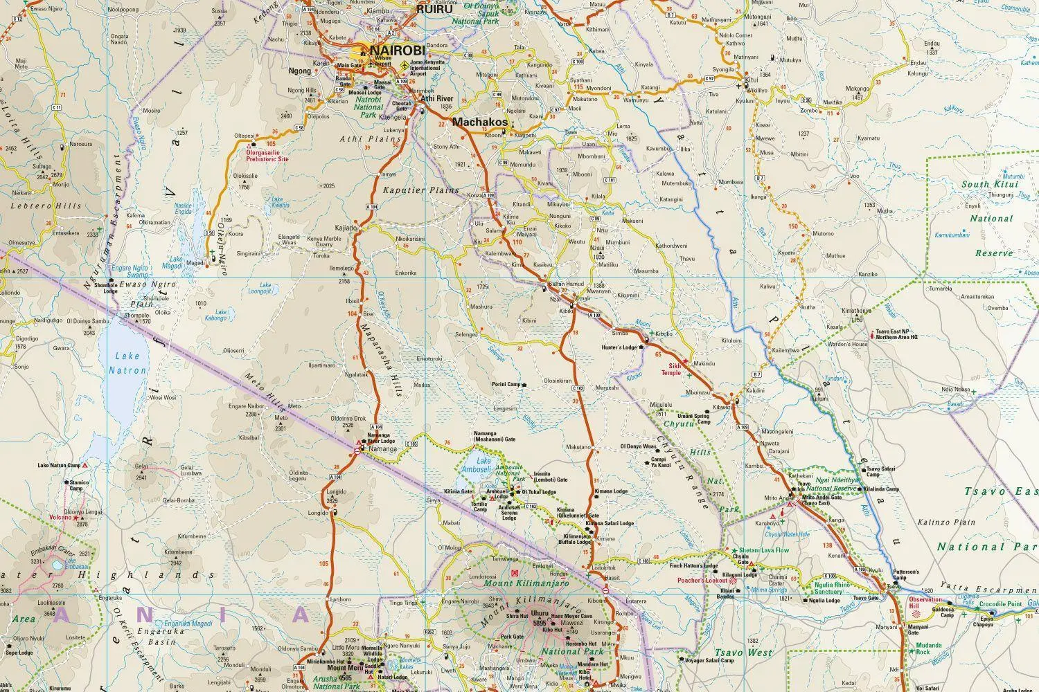 Bild: 9783831773640 | Reise Know-How Landkarte Kenia / Kenya (1:950.000) | Rump | 2 S.