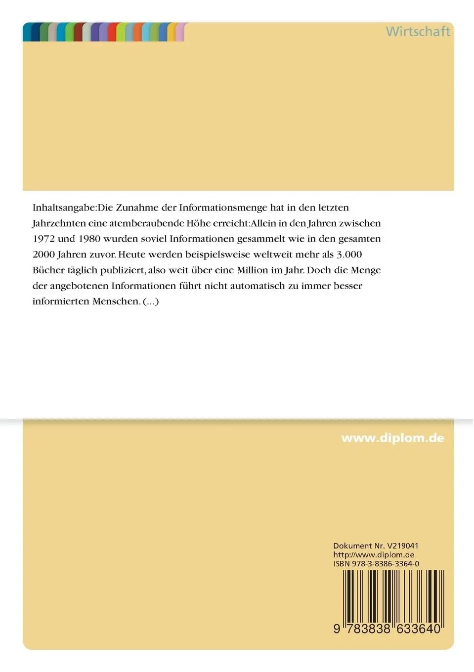 Rückseite: 9783838633640 | Führen alle Wege nach ... ROM? | Sonja Schenk | Taschenbuch | 124 S.