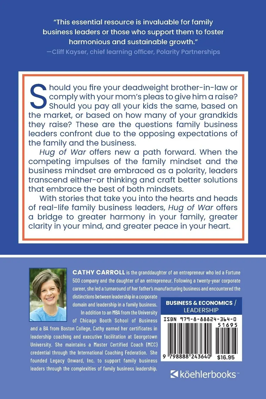 Rückseite: 9798888243640 | Hug of War | How to Lead a Family Business with both Love and Logic