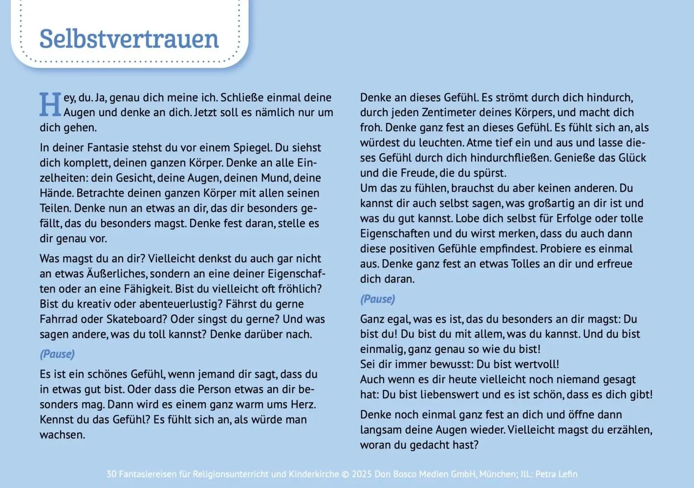 Bild: 4260694923740 | 30 Fantasiereisen für Religionsunterricht und Kinderkirche | Box