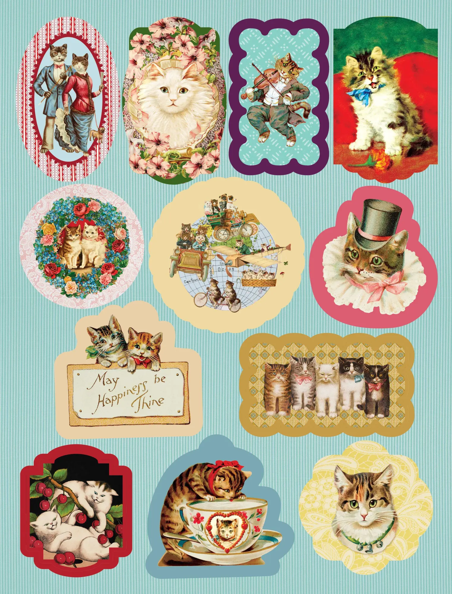 Bild: 9781523523740 | Cynthia Hart's Victoriana Cats: 12 Wrapping Papers and Gift Tags