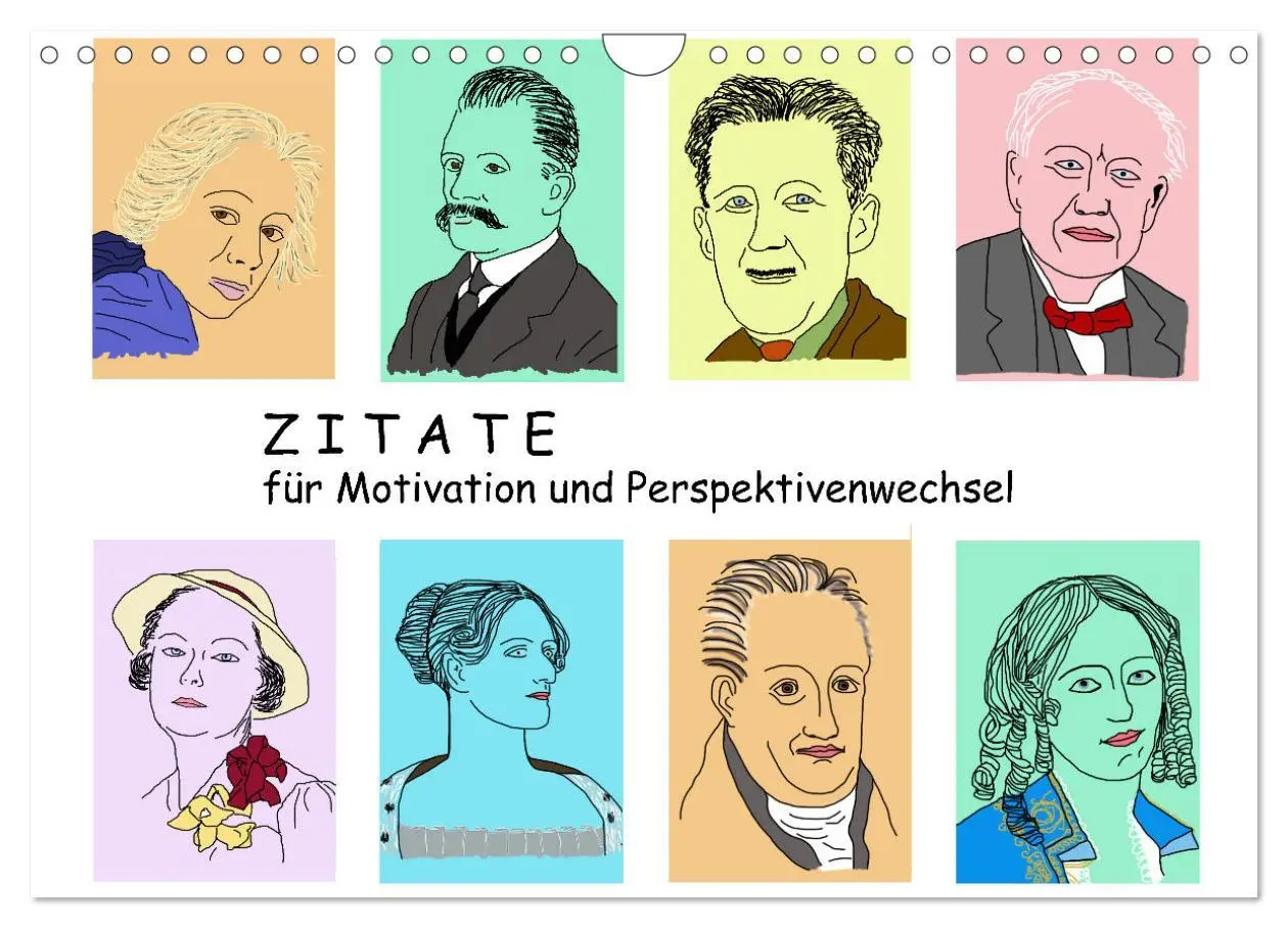 Cover: 9783435143740 | Zitate für Motivation und Perspektivenwechsel (Wandkalender 2025...
