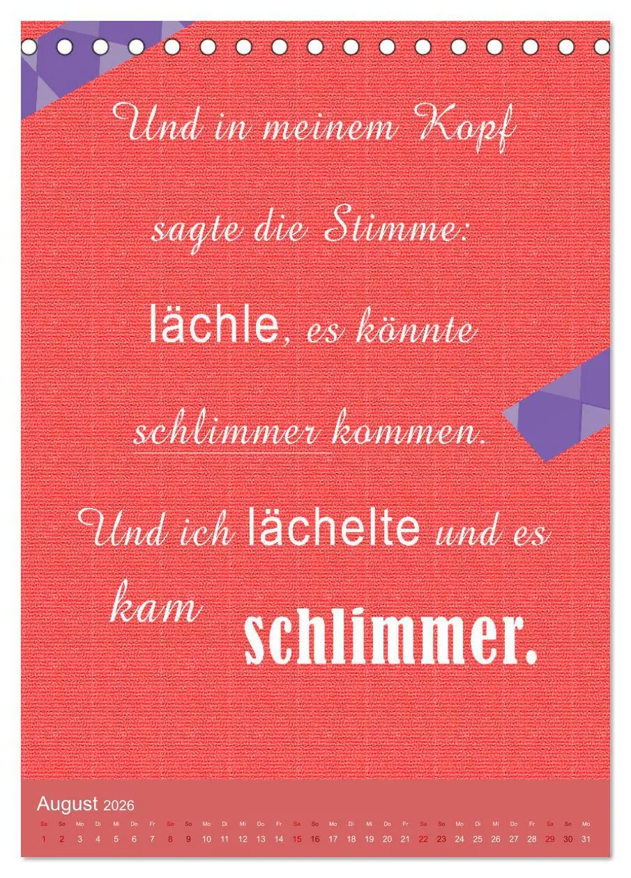 Bild: 9783516253740 | Arbeit macht Spaß (Tischkalender 2026 DIN A5 hoch), CALVENDO...
