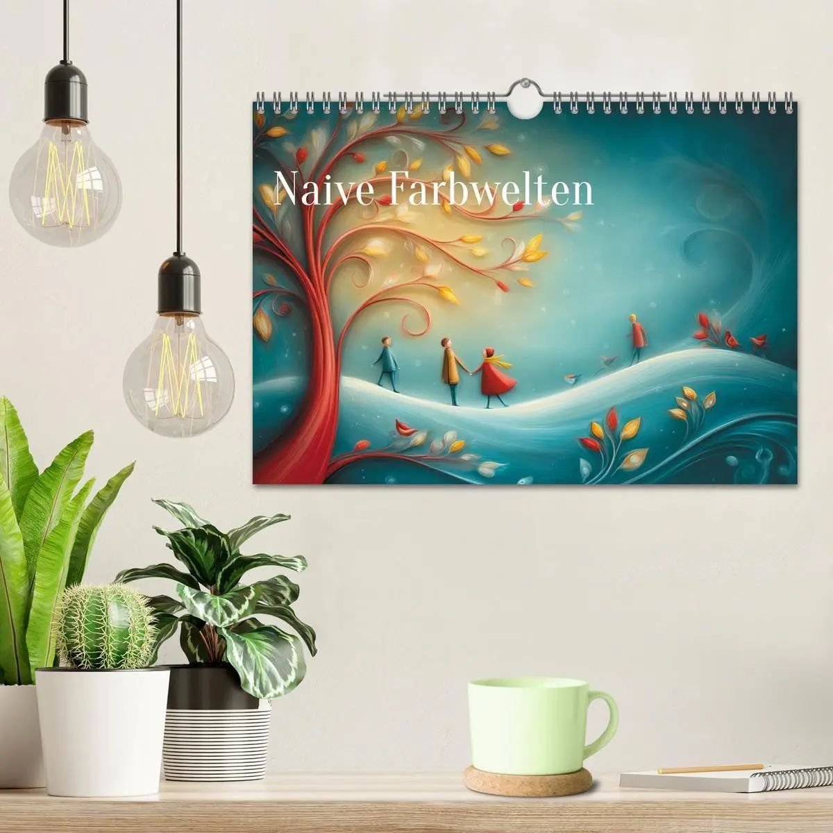 Bild: 9783516703740 | Naive Farbwelten (Wandkalender 2026 DIN A4 quer), CALVENDO...