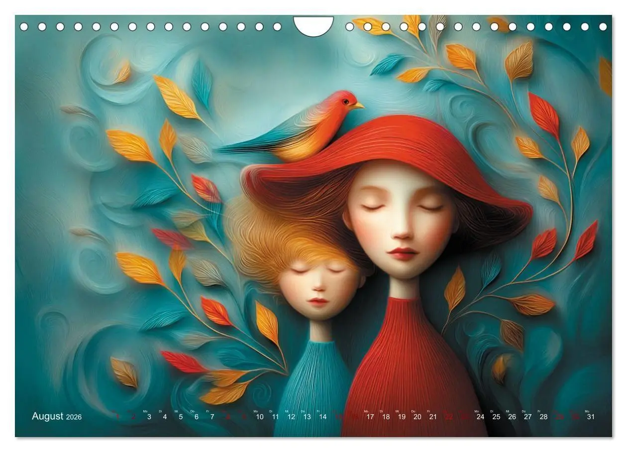 Bild: 9783516703740 | Naive Farbwelten (Wandkalender 2026 DIN A4 quer), CALVENDO...