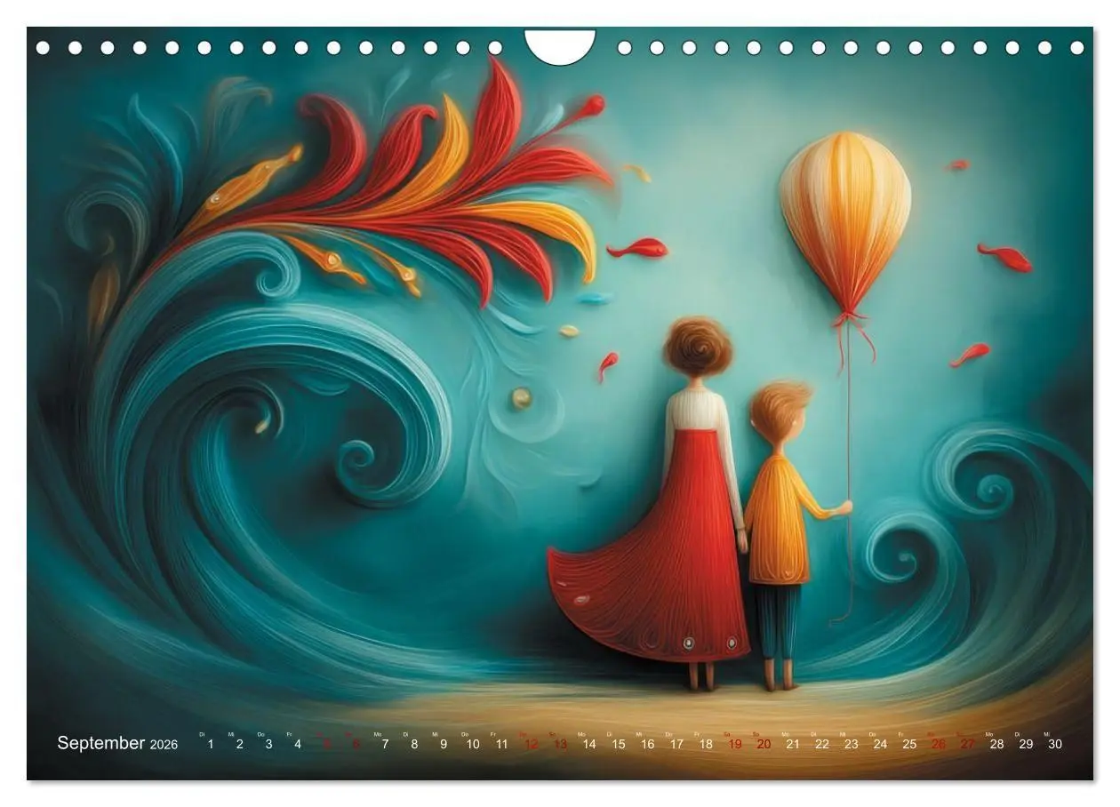 Bild: 9783516703740 | Naive Farbwelten (Wandkalender 2026 DIN A4 quer), CALVENDO...